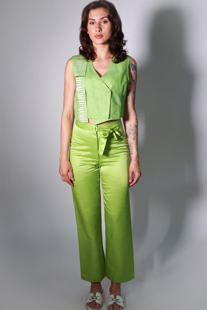 sash trouser, lime