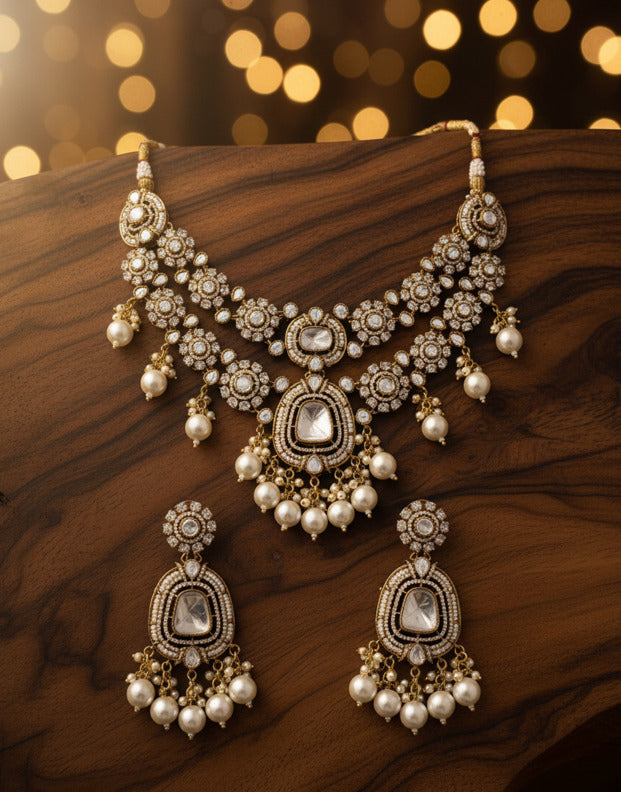 Gulab Kundan Bridal Set