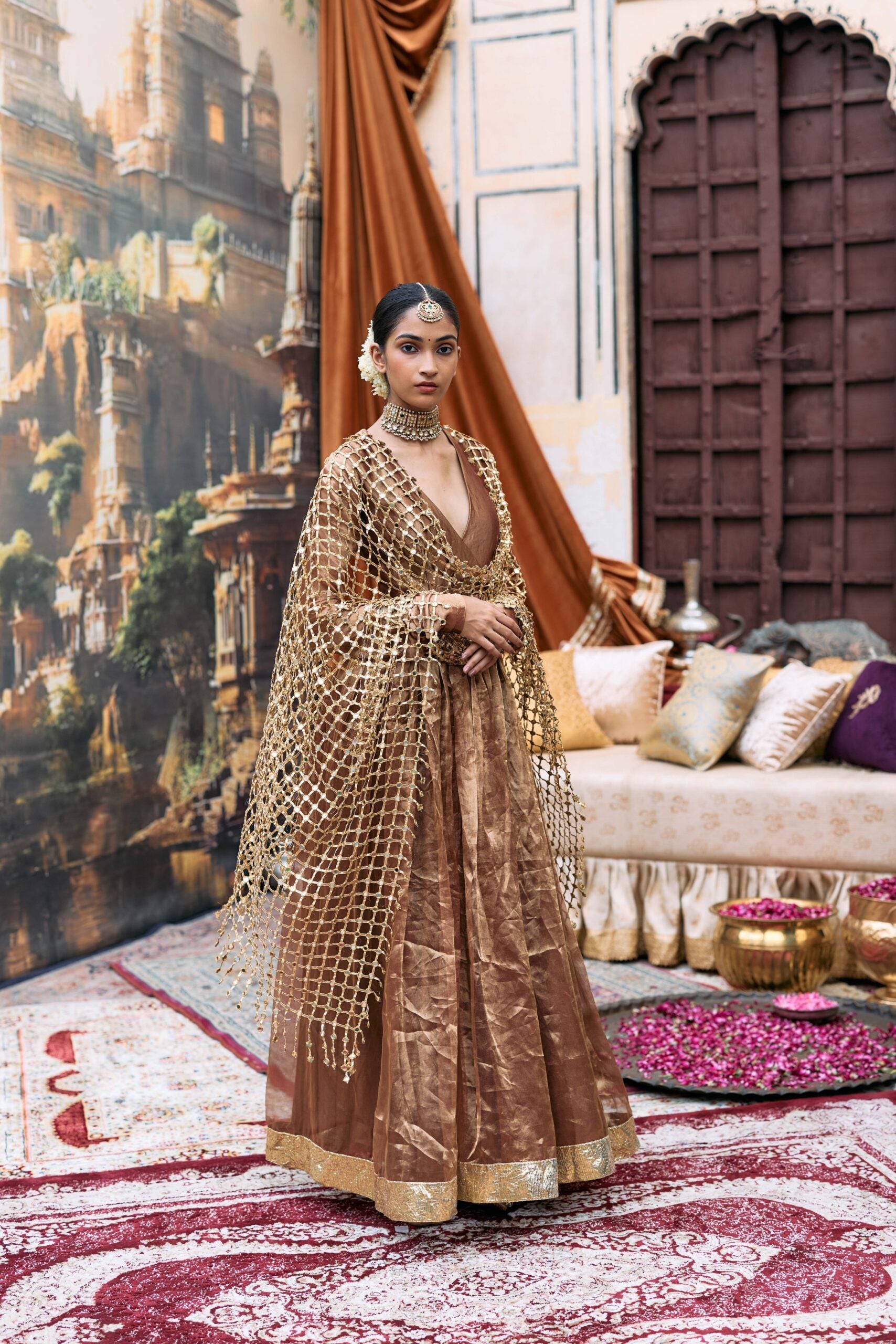 Kanthi Anarkali and Sheeshya Veil Set
