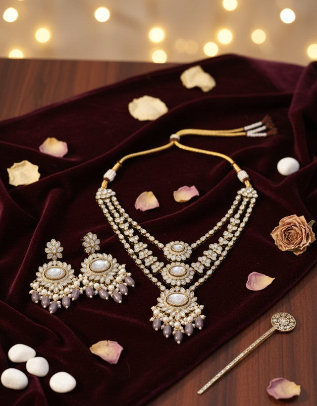 Anya Blossom Pink Choker Set