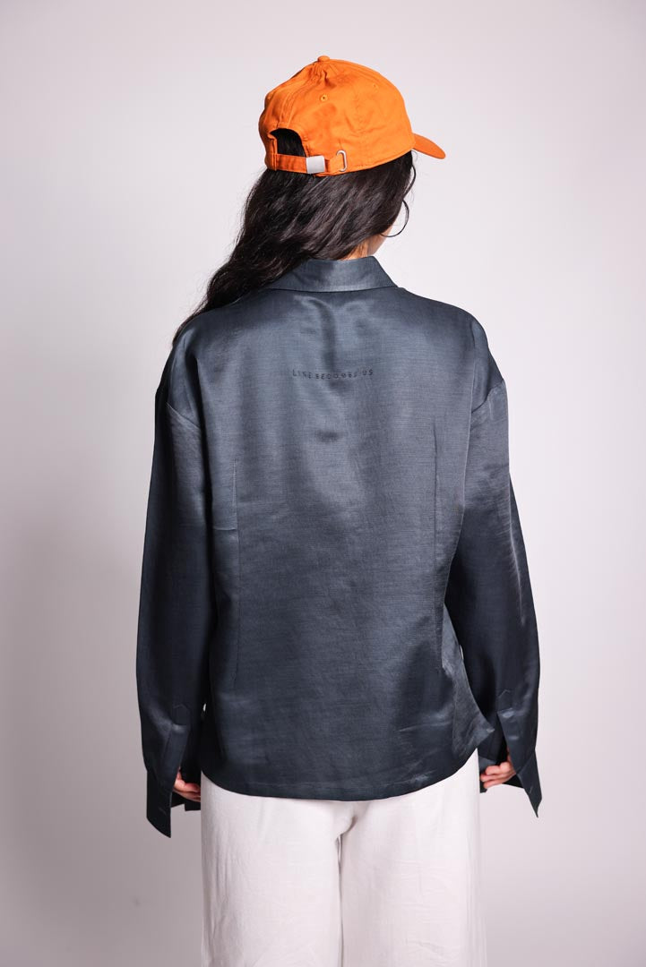 organic hatch placket shirt