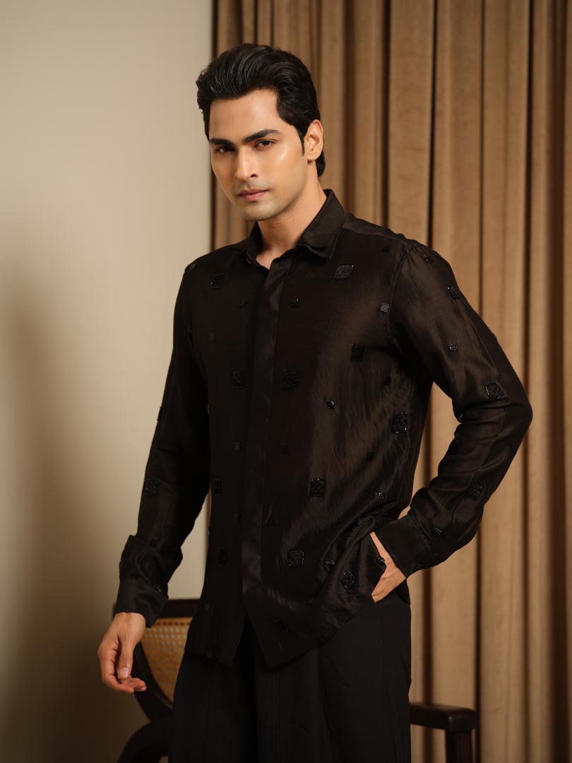 Midnight Black Aura Party Shirt