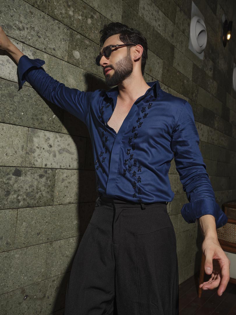 Black Arrow Blue Shirt