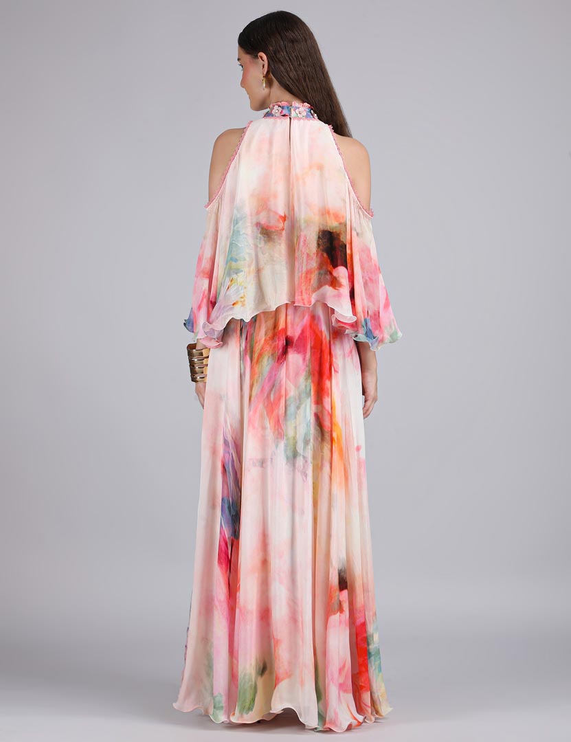Floral Maze Printed Dress