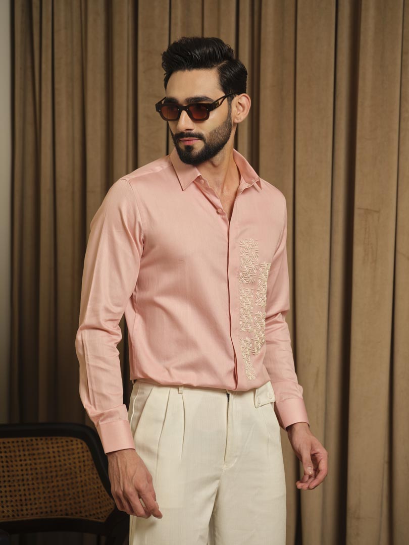 Peach Puzzle Party Shirt