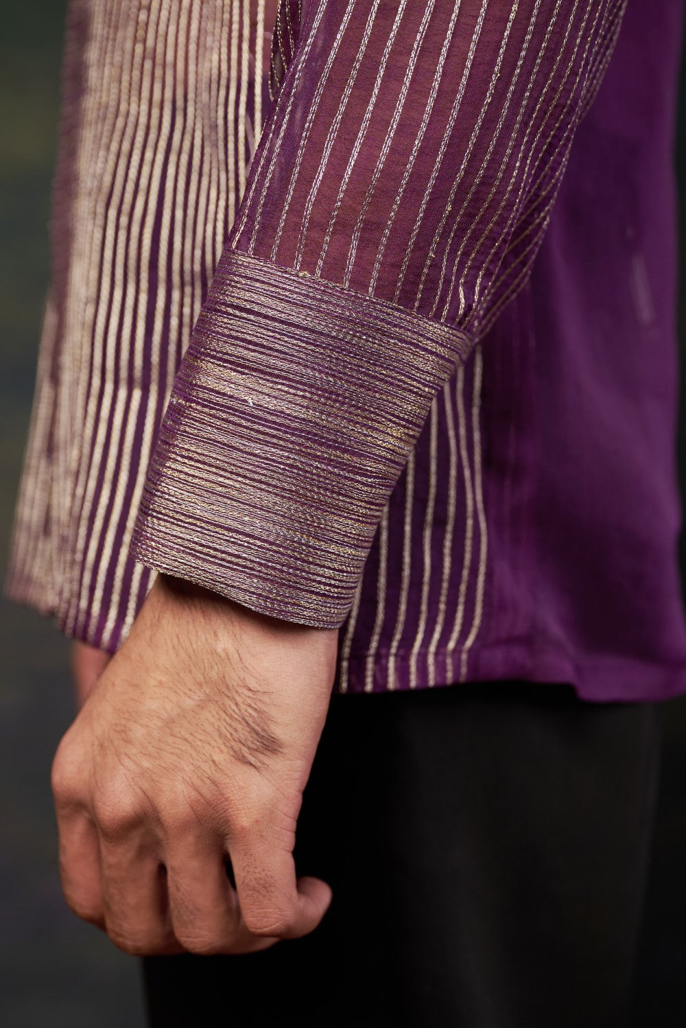 Pure Organza Hand-Embroidered Shirt