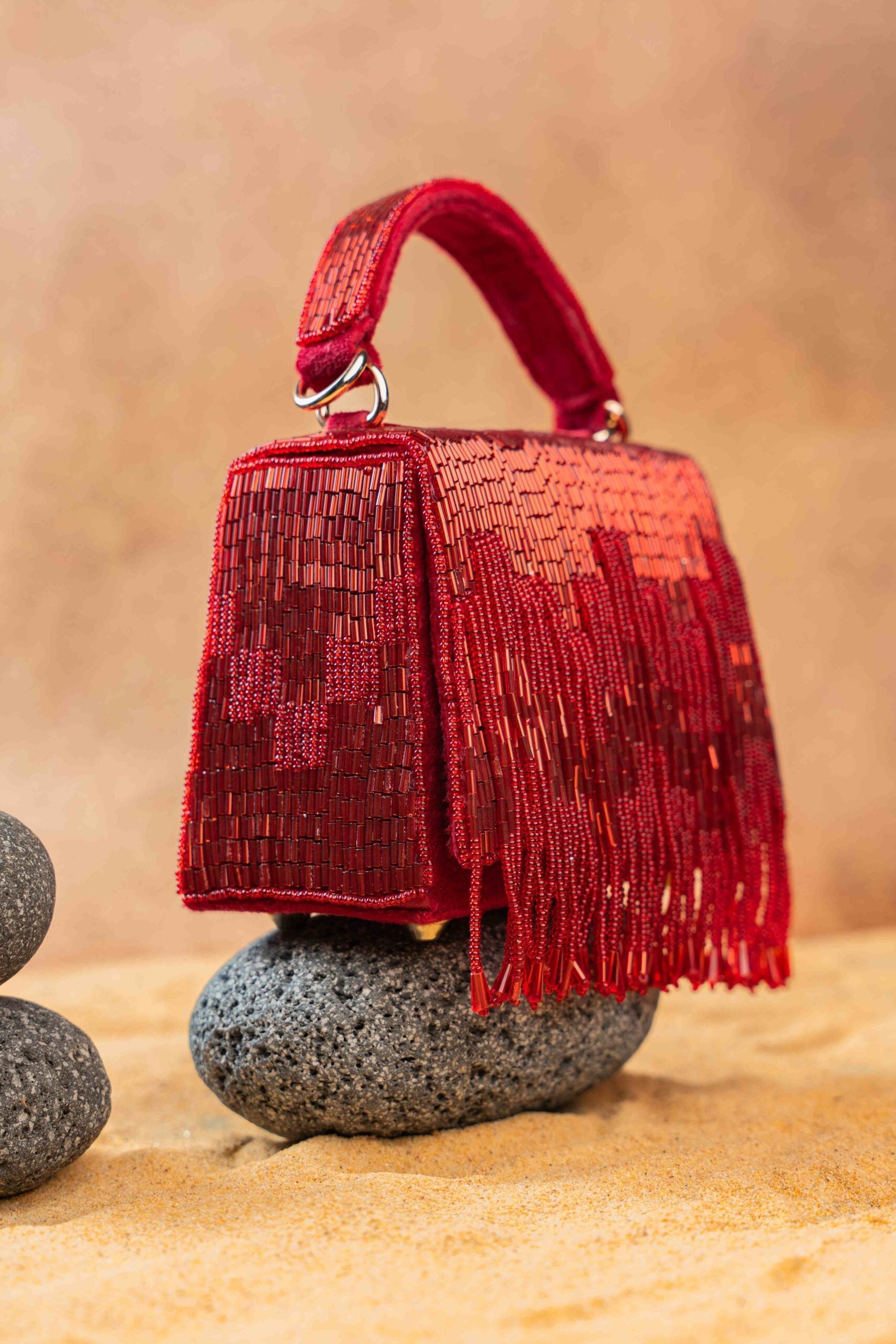 Salli En vie Mini Kasse Tassel Red
