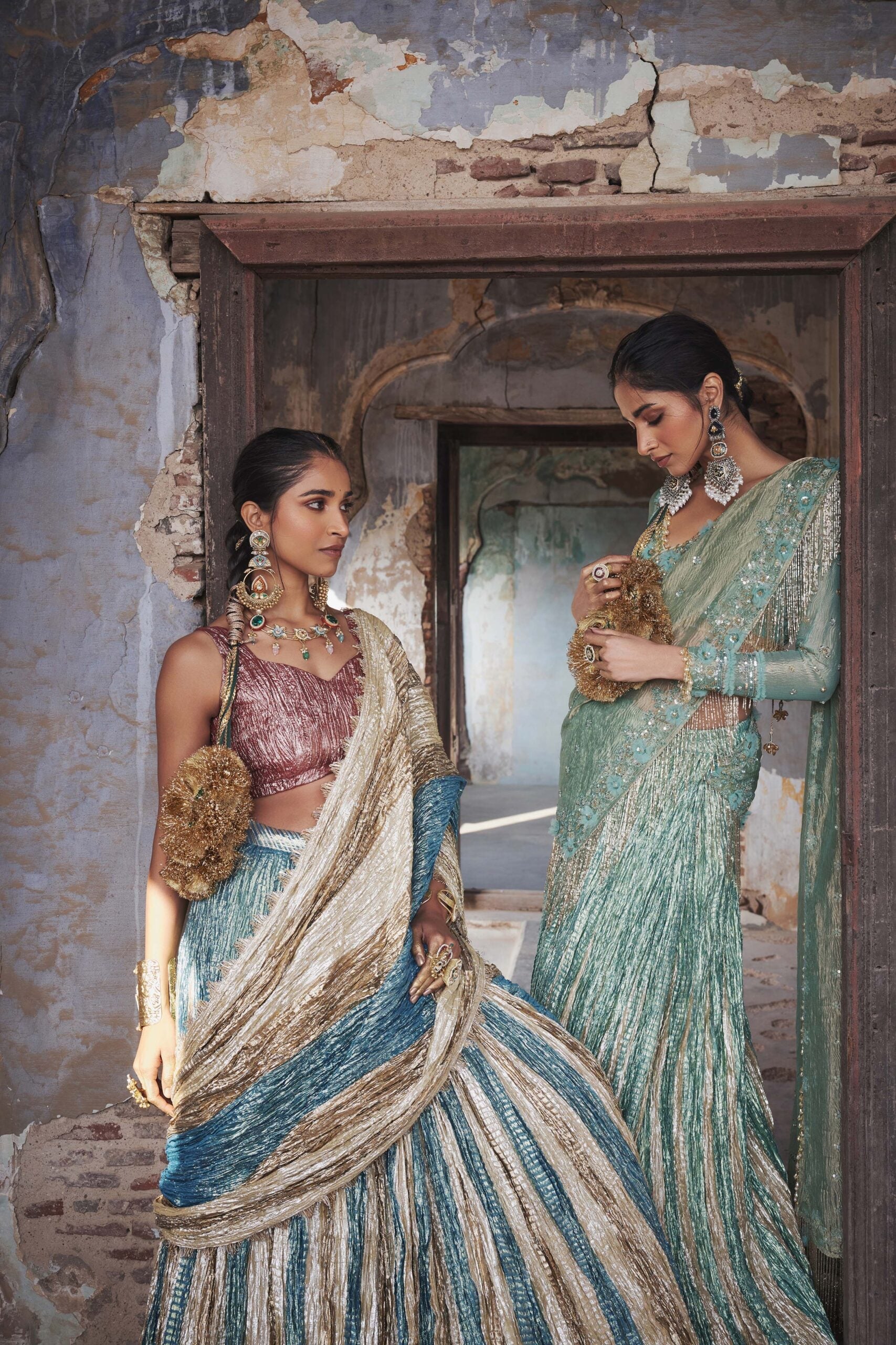 DRAPE SAREE SET EBN1