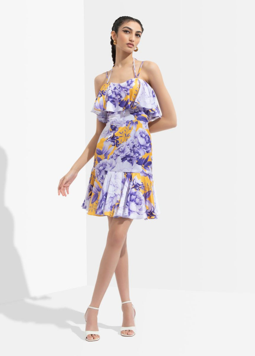 Sumire Printed Midi Dress