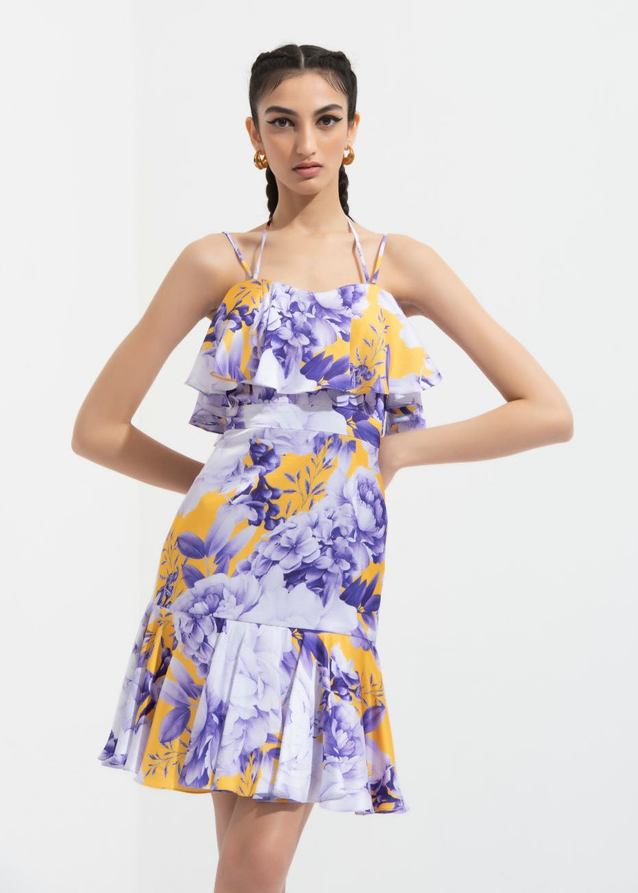 Sumire Printed Midi Dress