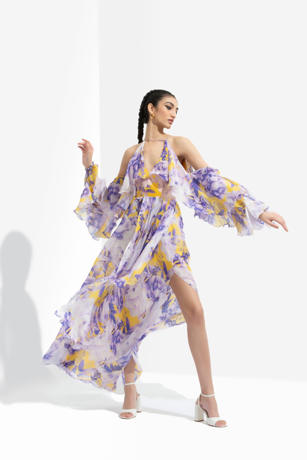 Sumire Printed Butterfly Dress