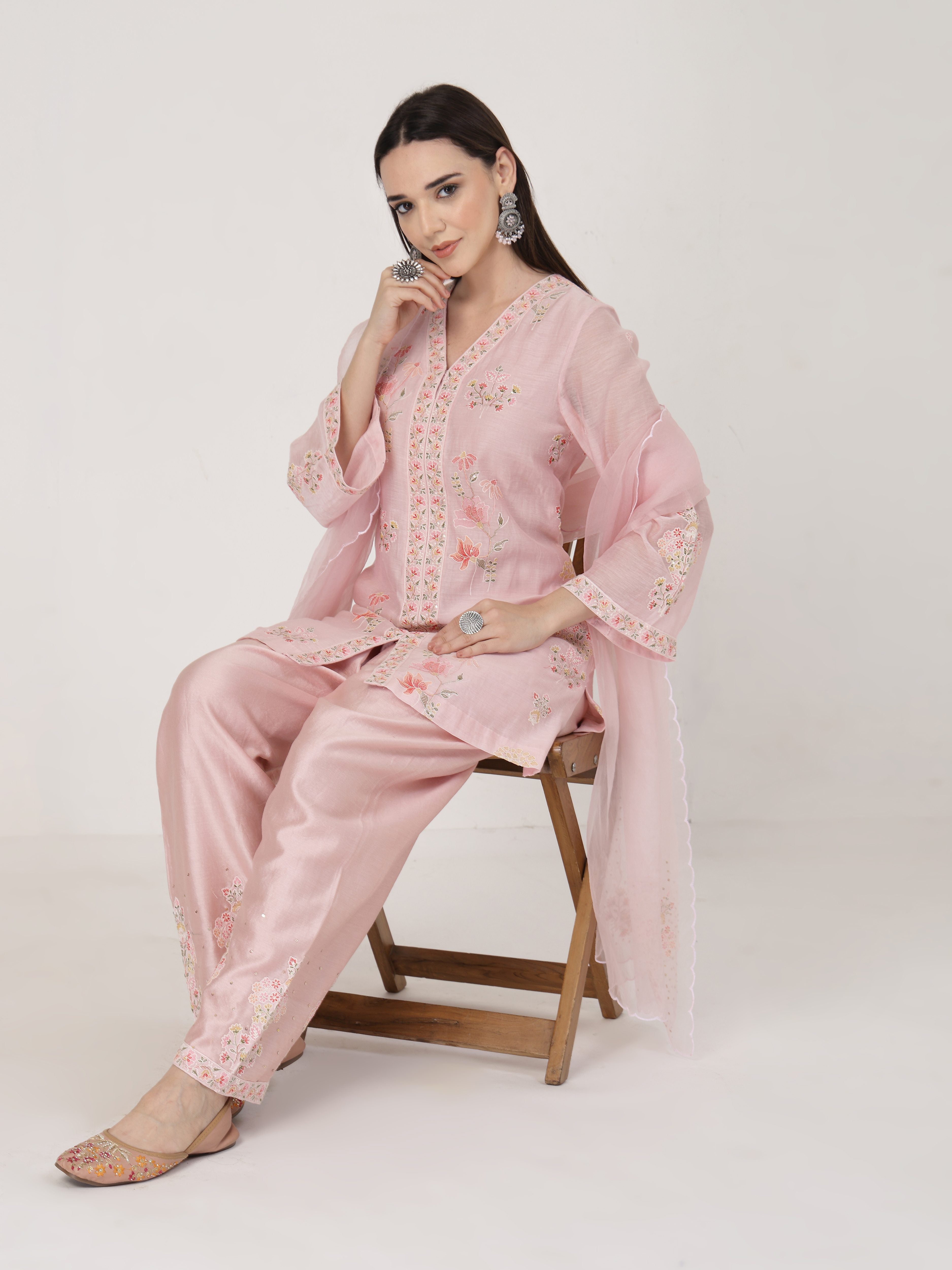 Pearl Pink Suit Set