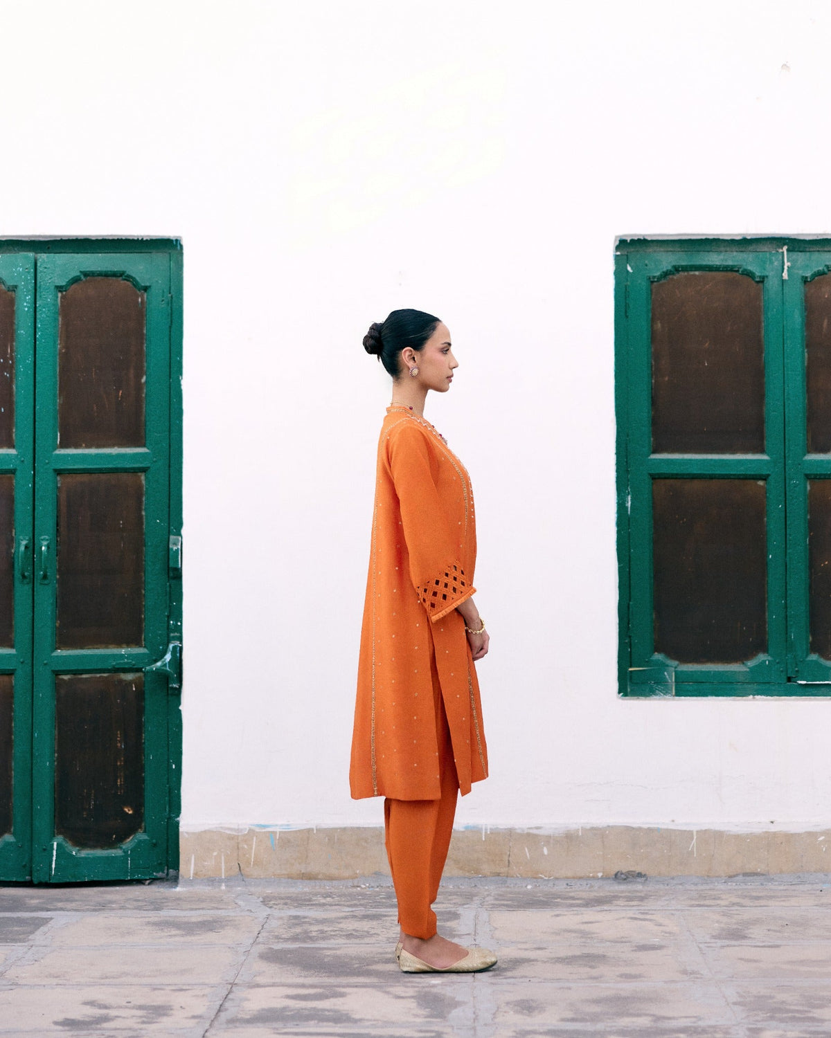 Saffron Choga Set