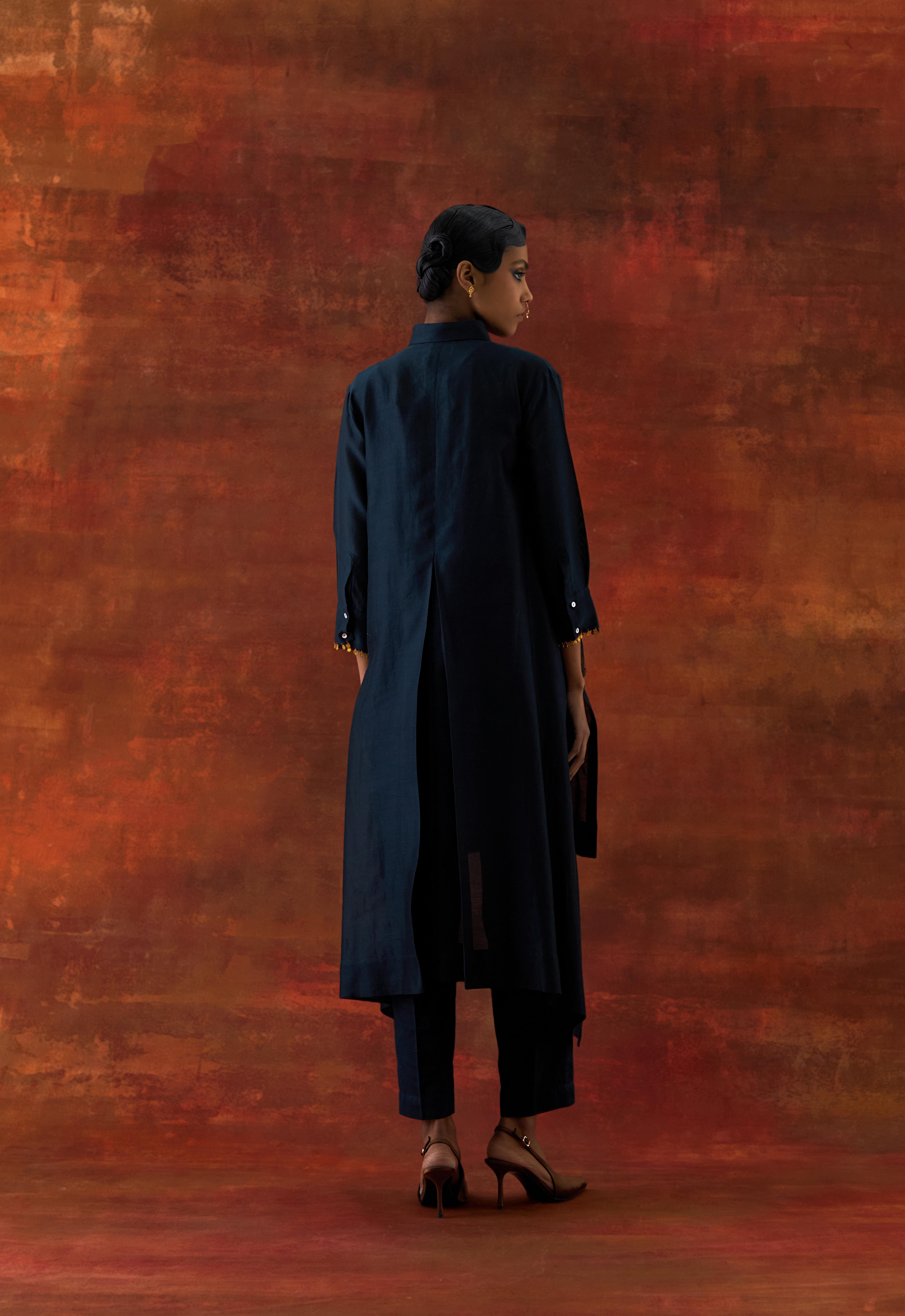 PLEATED SHIRT WITH PANTS - image 4