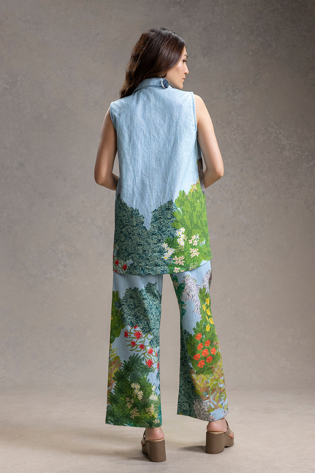 Blue Blume Printed Set