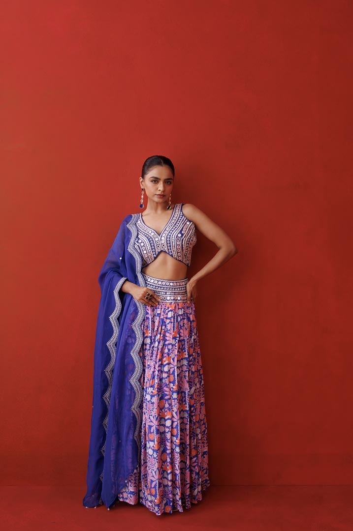 Sapphire serene lehenga set