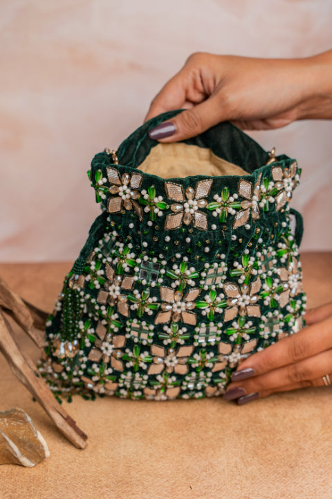 Floral Trellis Emerald
