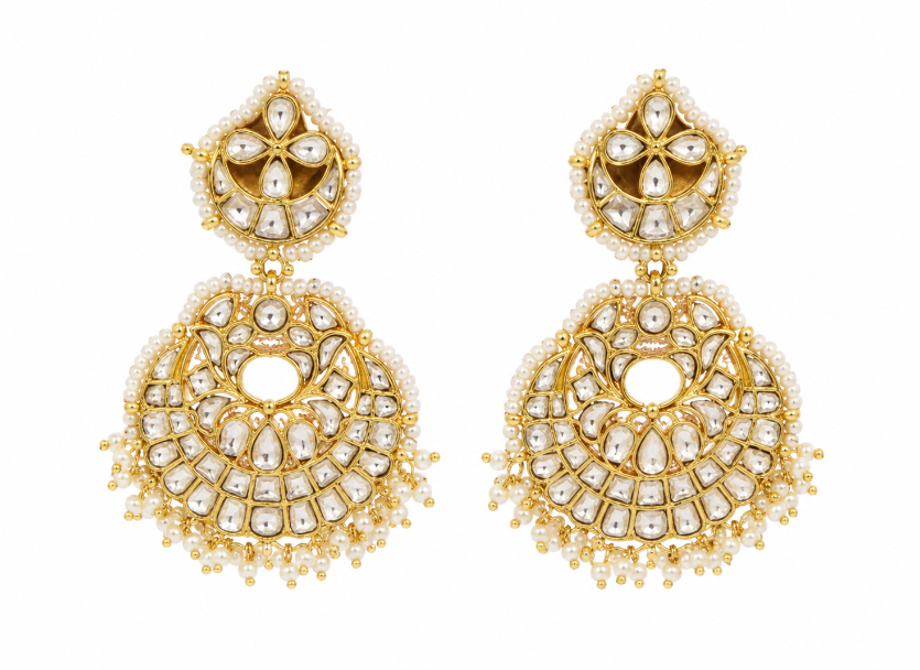 Kundan Pearl Bridal Choker Set