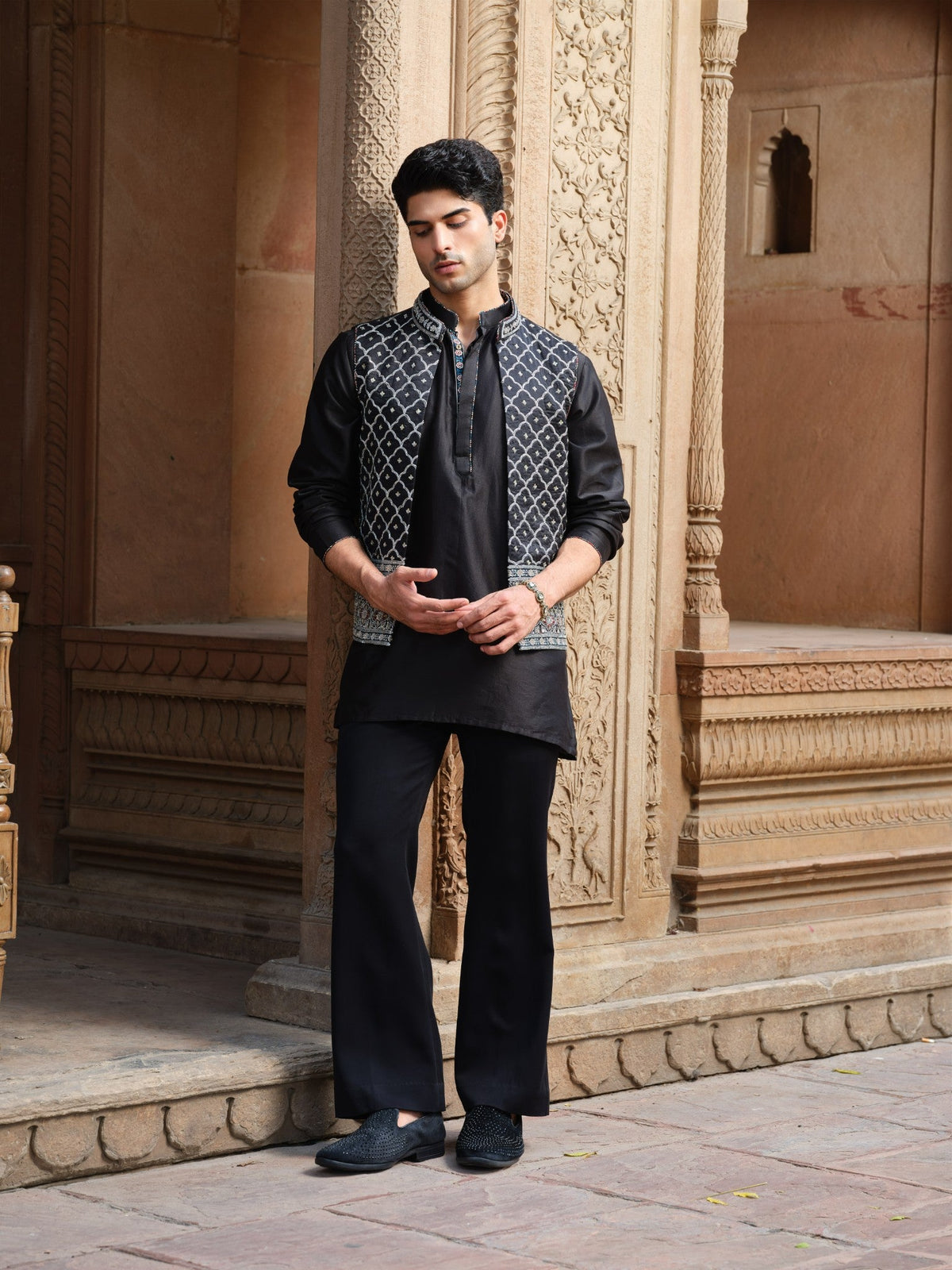 Jalore Kurta Jacket Set