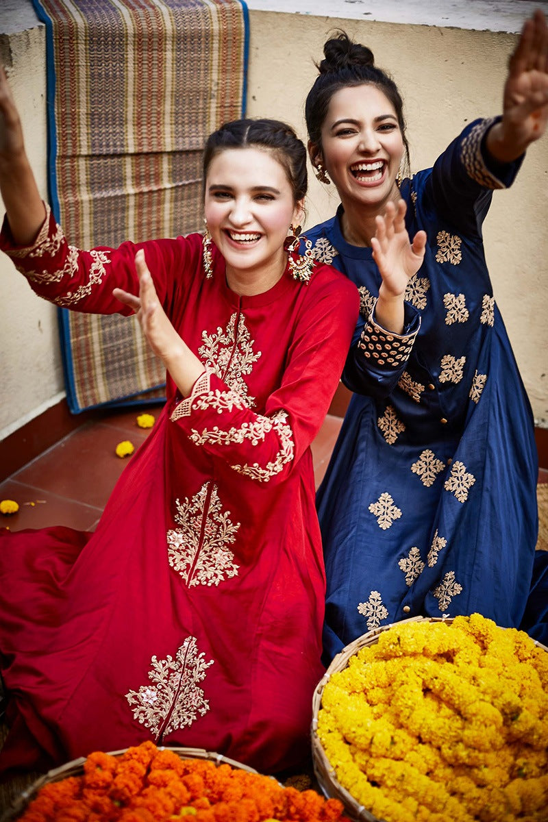 dress with intricate embroidery