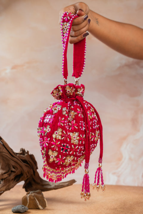 Floral Trellis Fuchsia