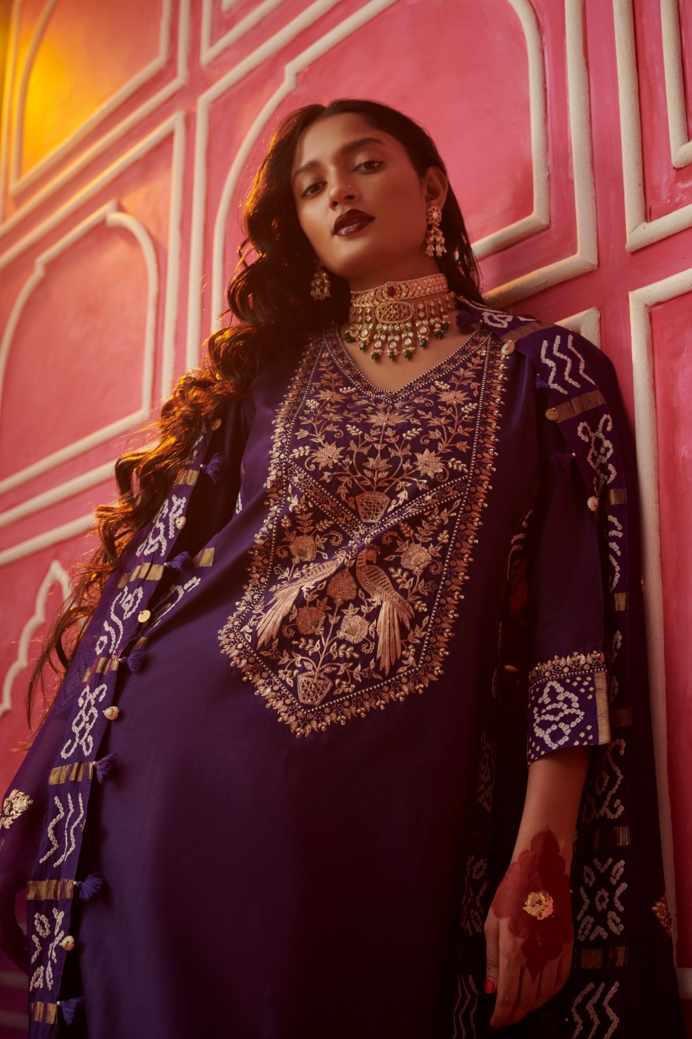 gharchola saarang kurta set