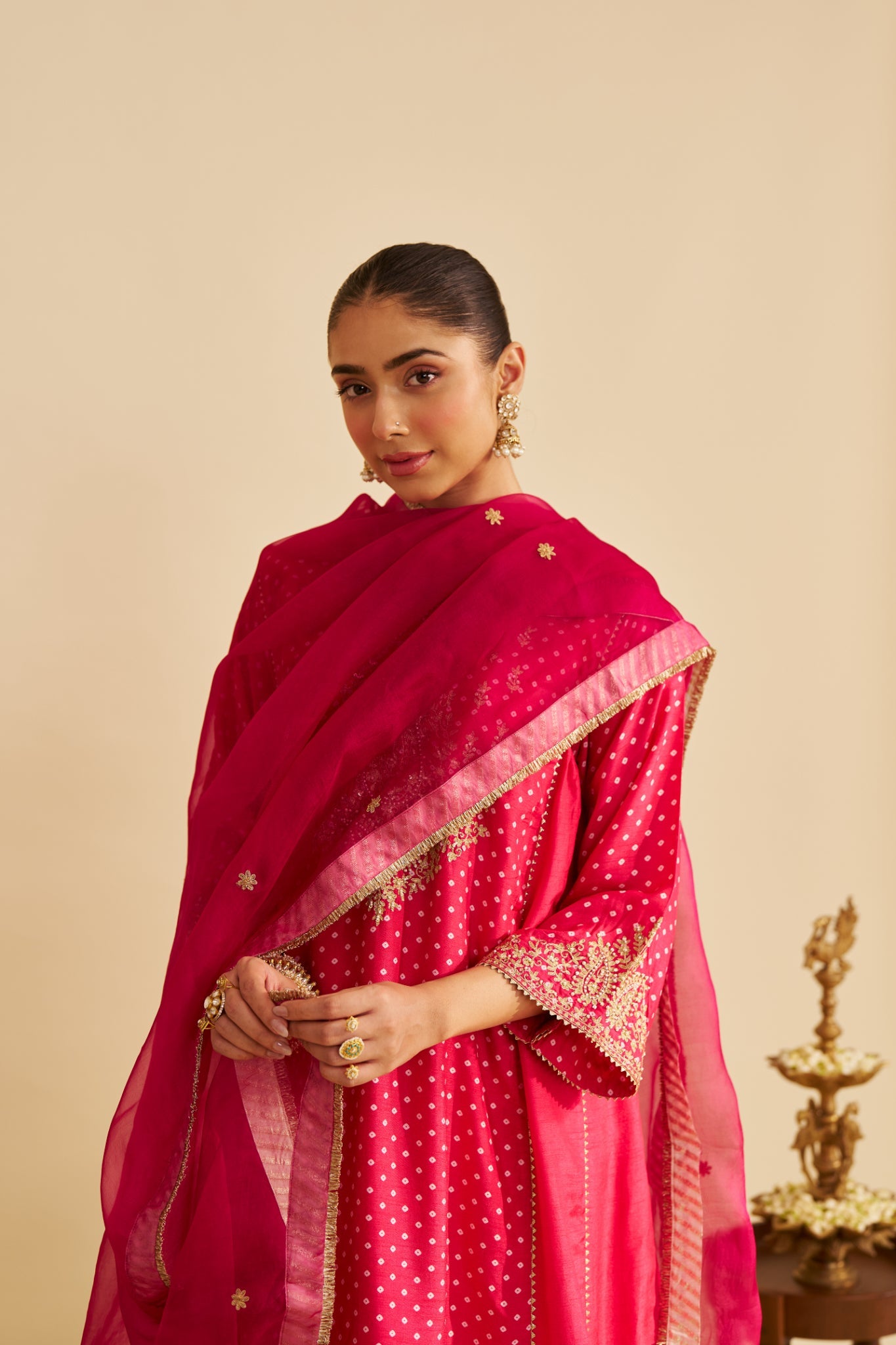 KAYRA - SHORT GATHERED CHAUGA WITH SALWAR