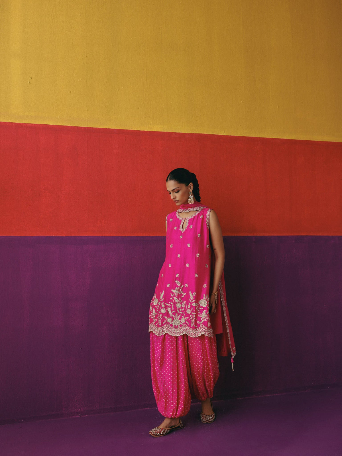 Rani Gulab Balloon Pant Set