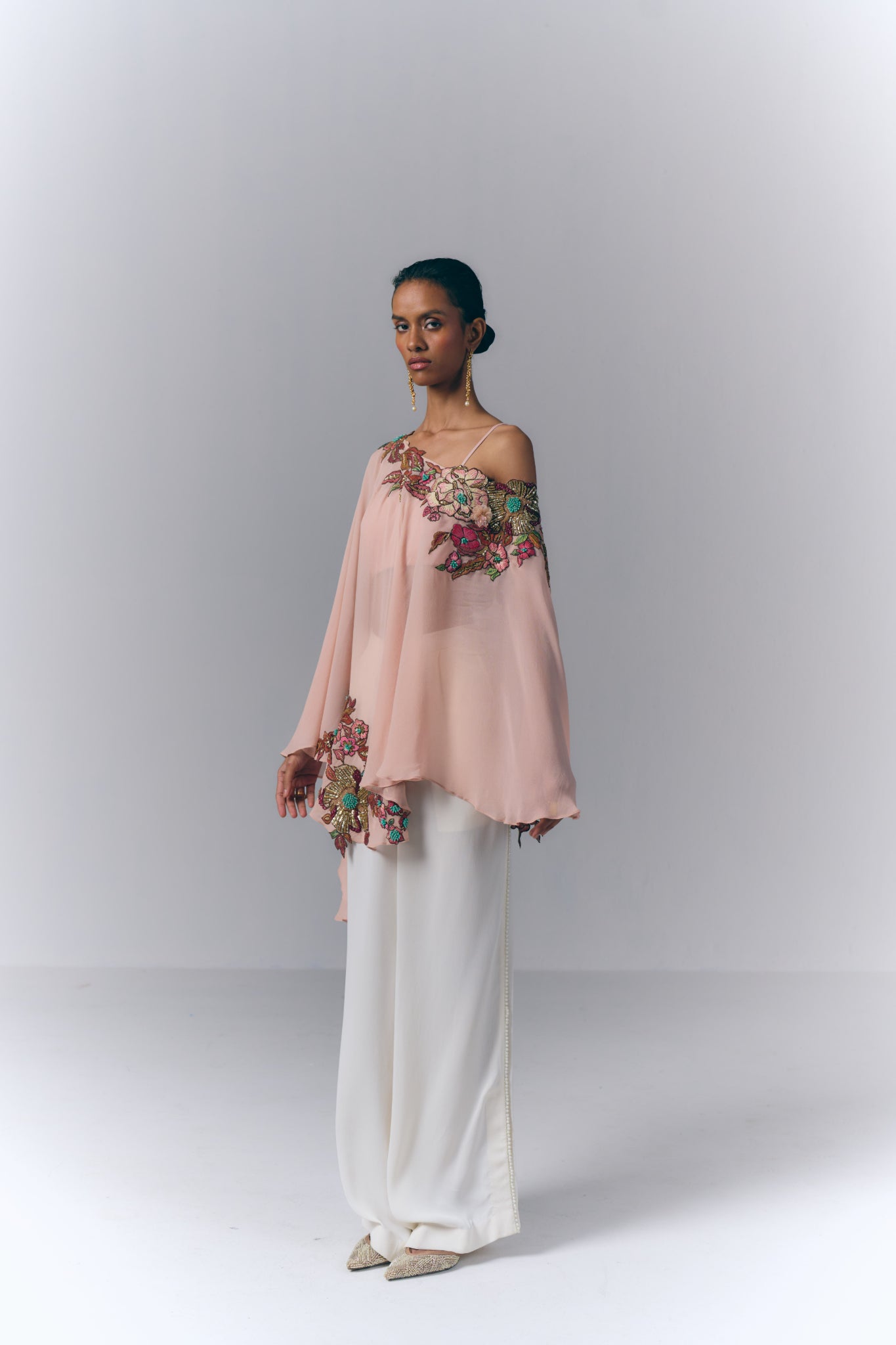 Peach Petal Kaftan Set