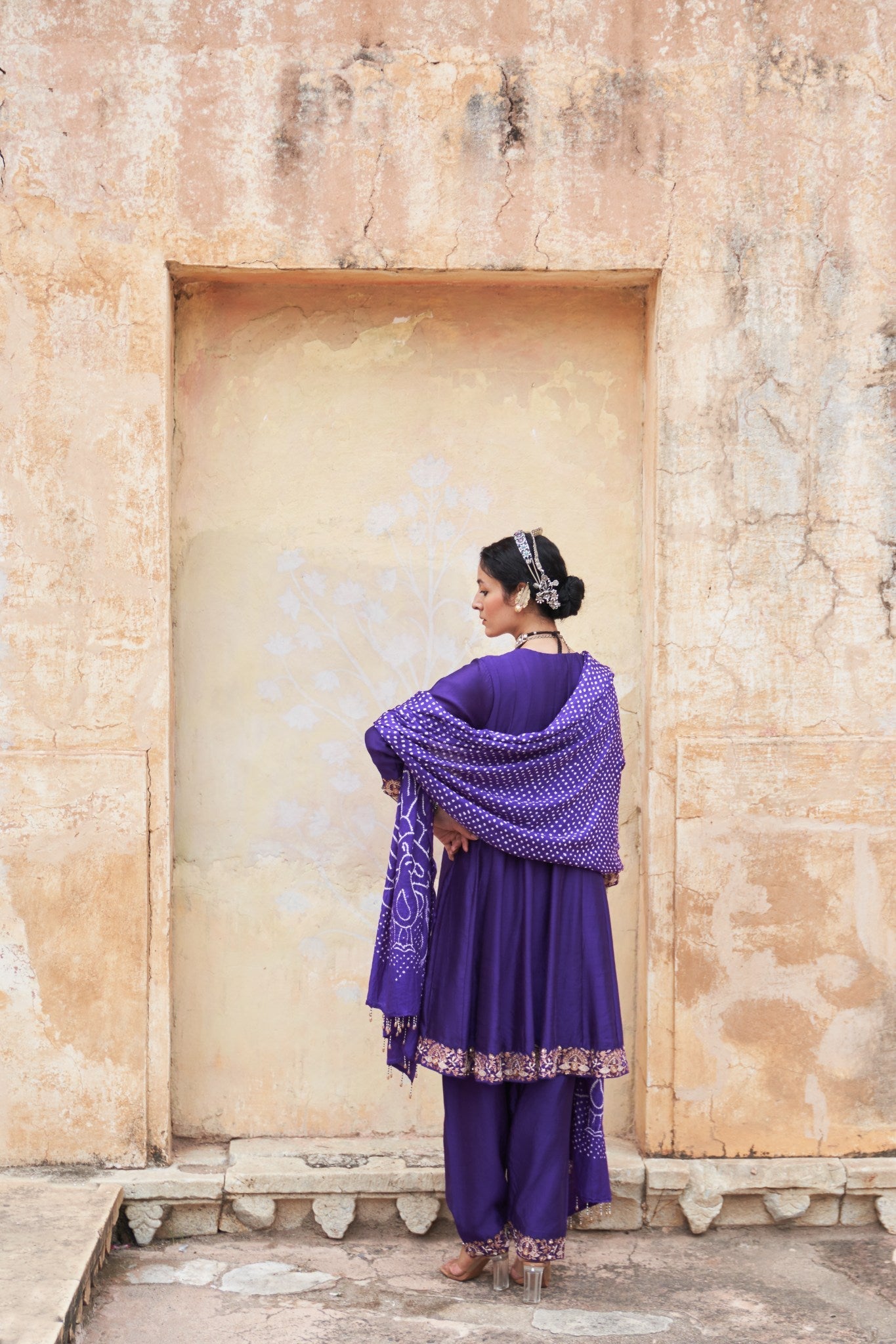 Mor kalidaar short anarkali