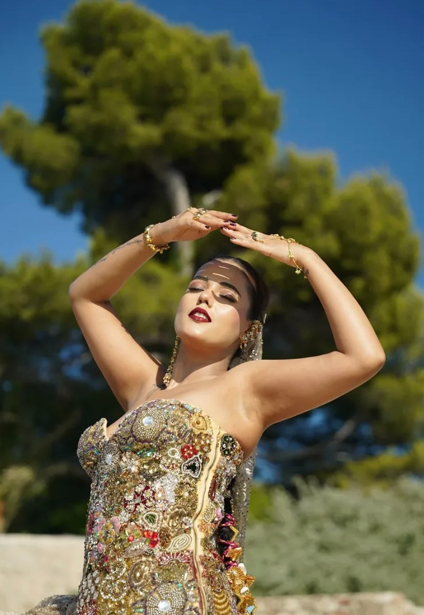 The Maharani Cascade Gown