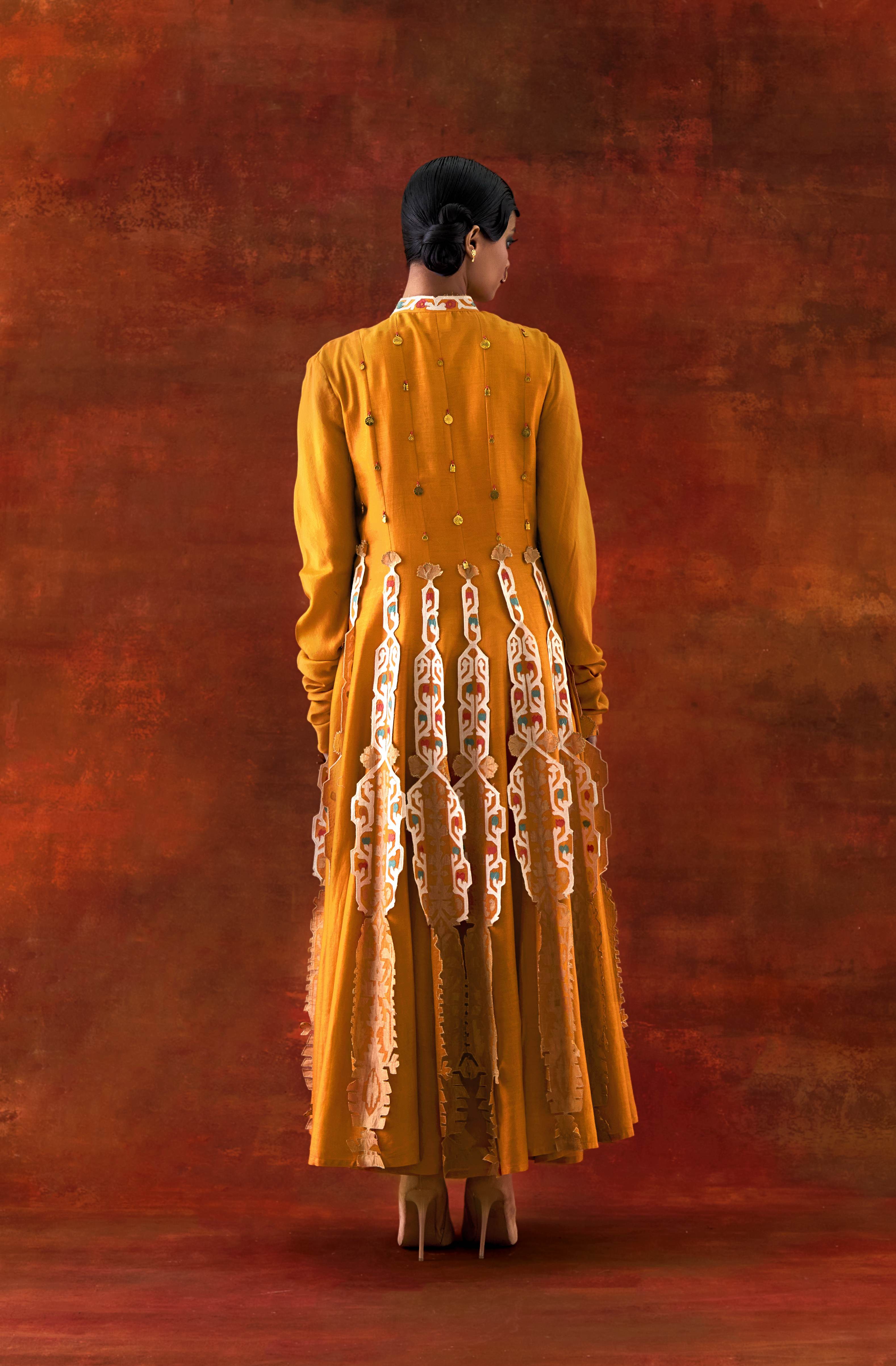 EMBROIDERED KALIDAR WITH SLEEVLESS INNER - image 4