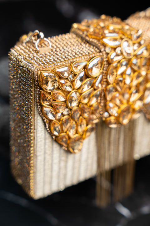Diamond Hinted Kasse Plume Gold