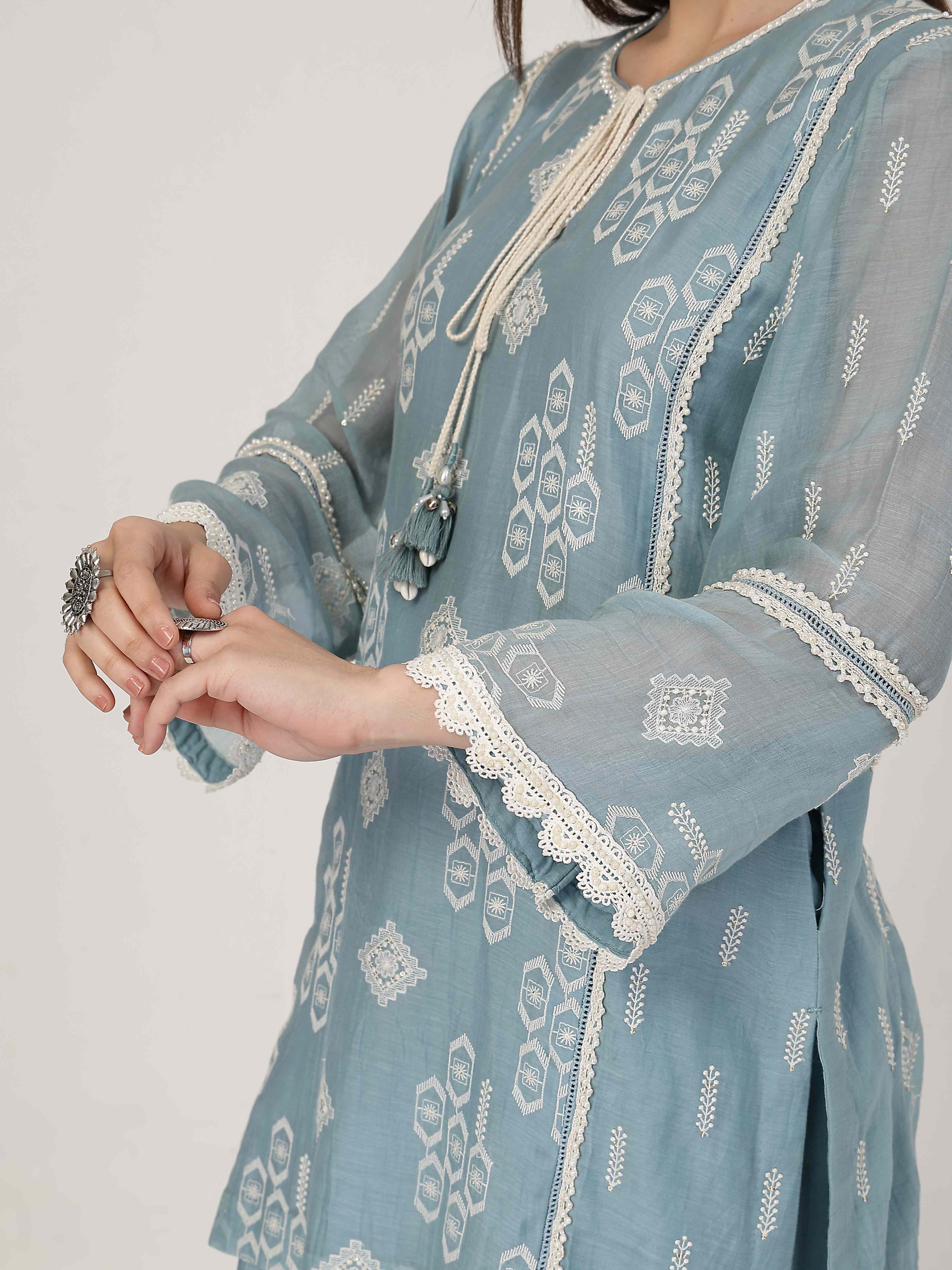 Ocean Blue Lace Set
