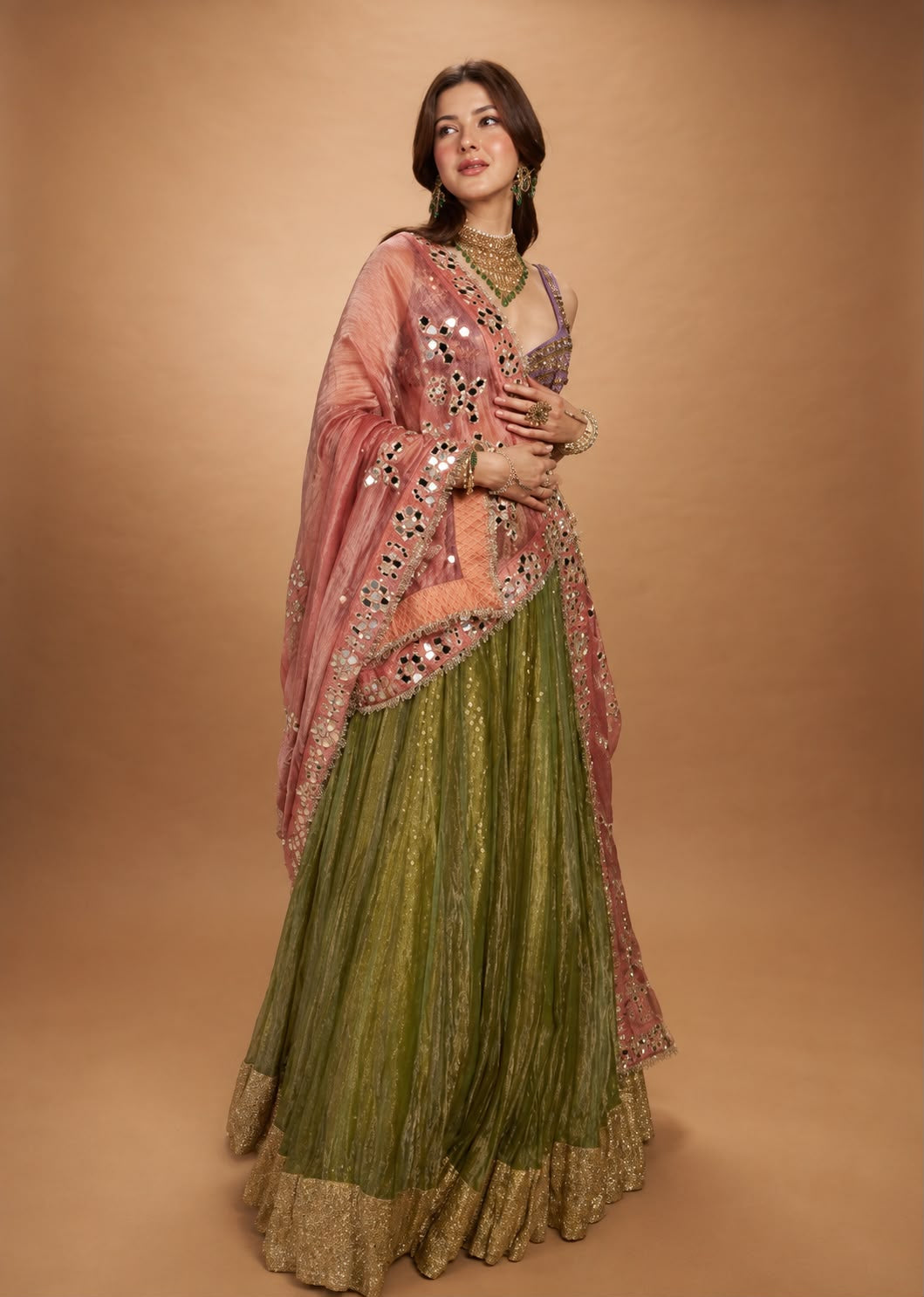 AZAL SHEESH LEHENGA