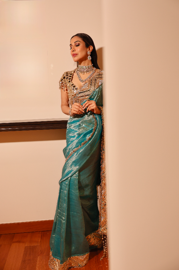 Sophie Choudry in Neelima Saree Set