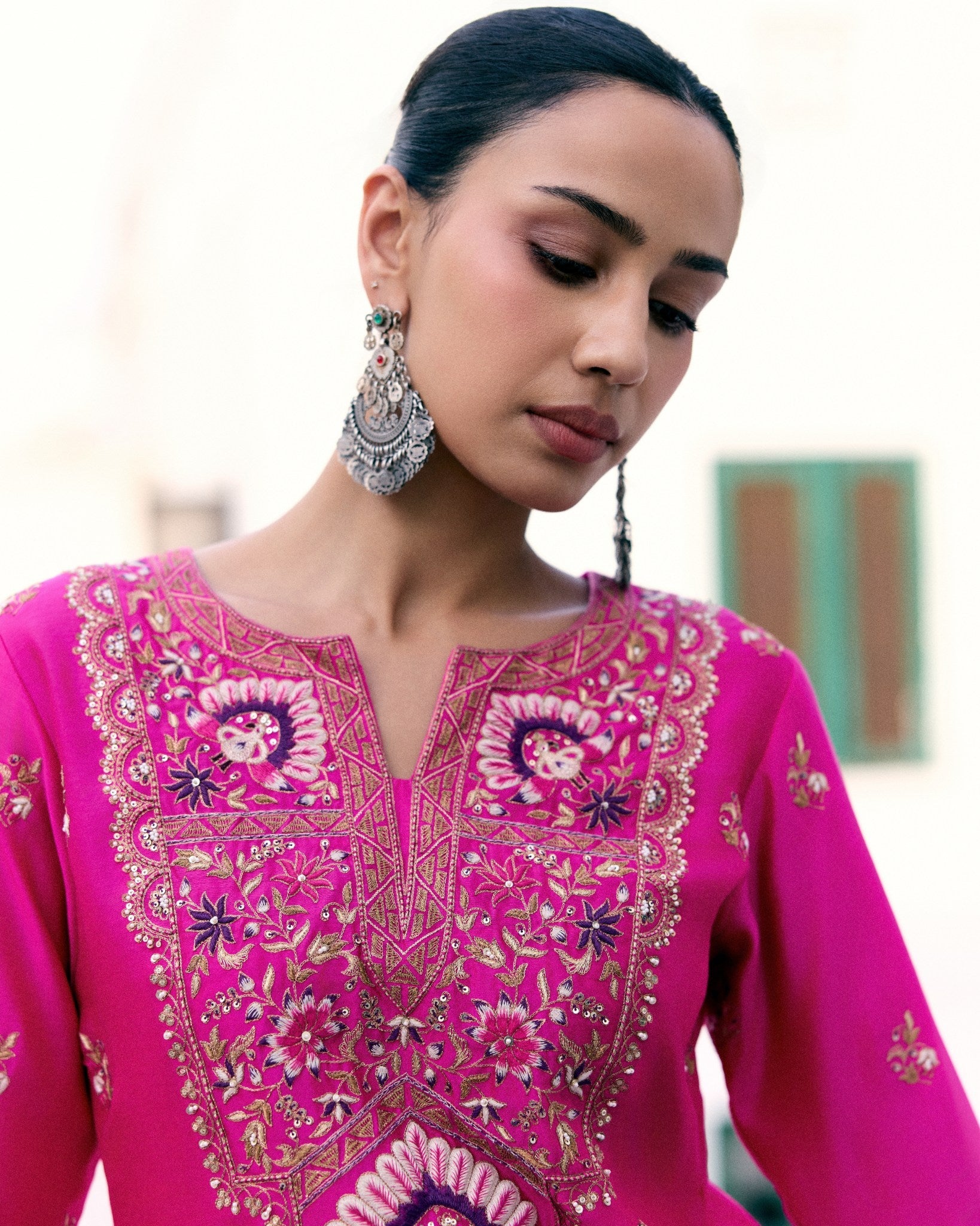 A Peacock in Bloom Kurta Set
