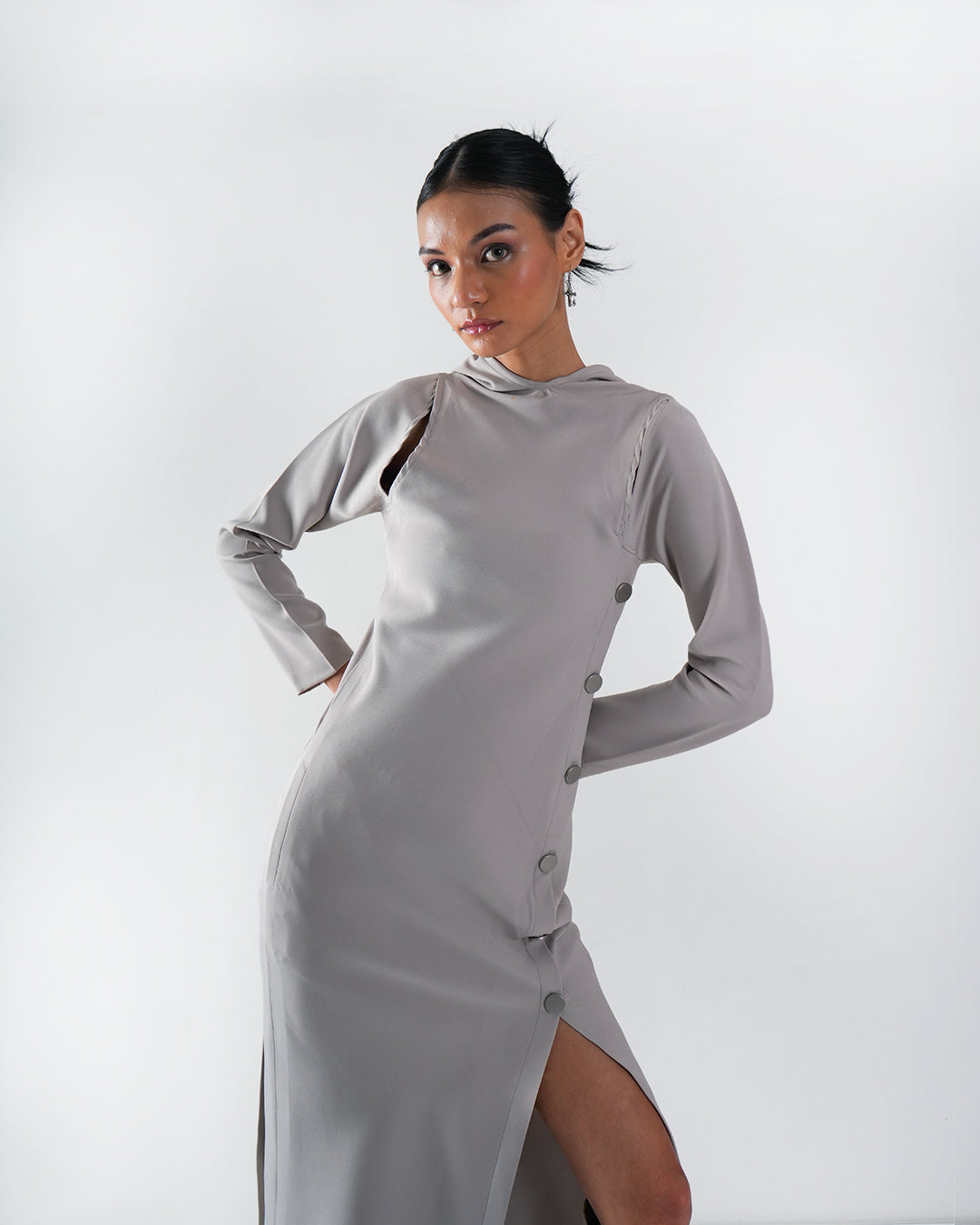Luna Asymmetric Shift Dress