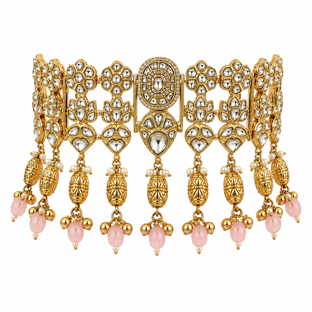 Gold Plated Kundan Choker Set