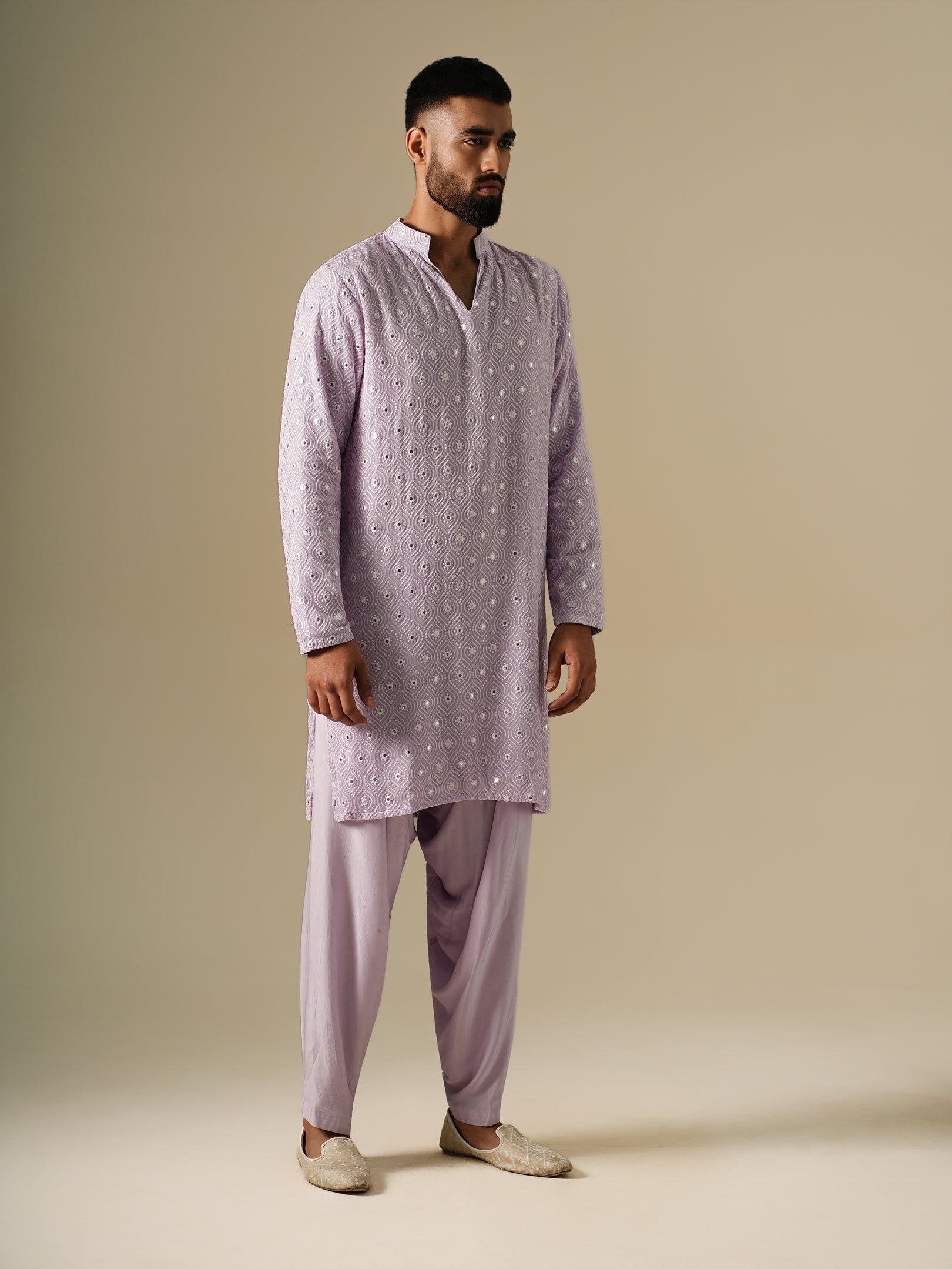 Lavender Taara Kurta Set