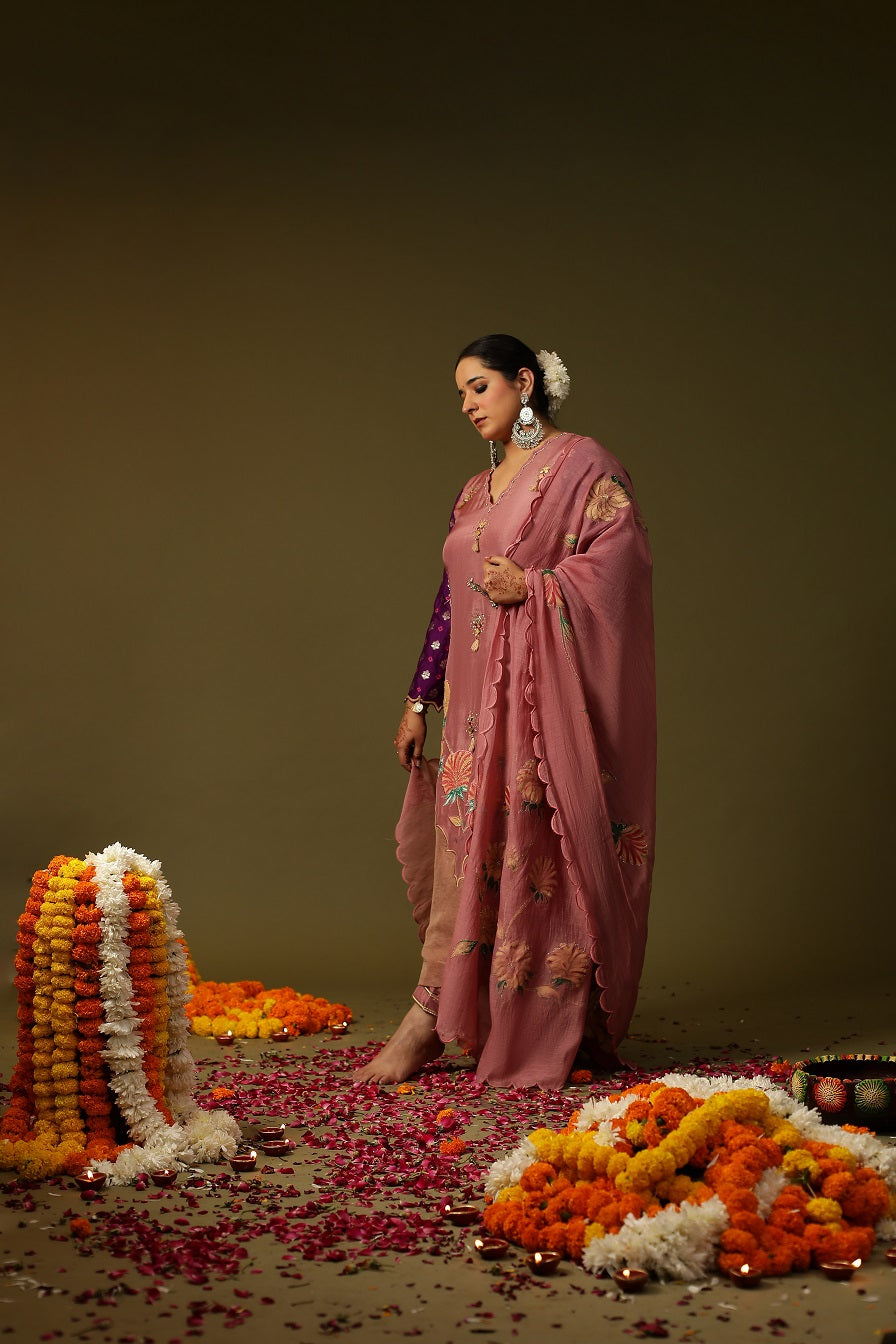 Ram Sita Handpainted Suit set