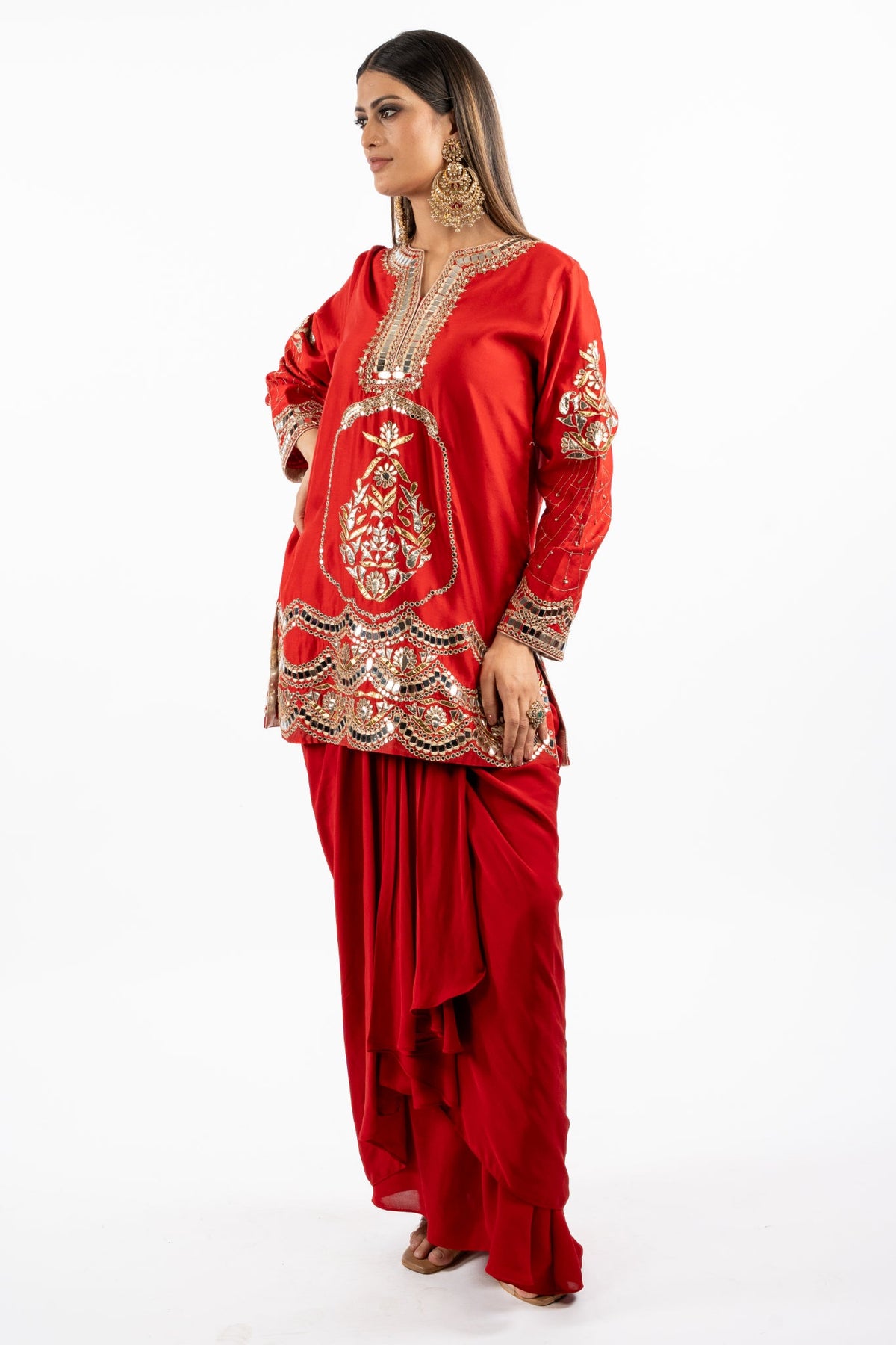 Royal Sindoori Heritage Sharara Set