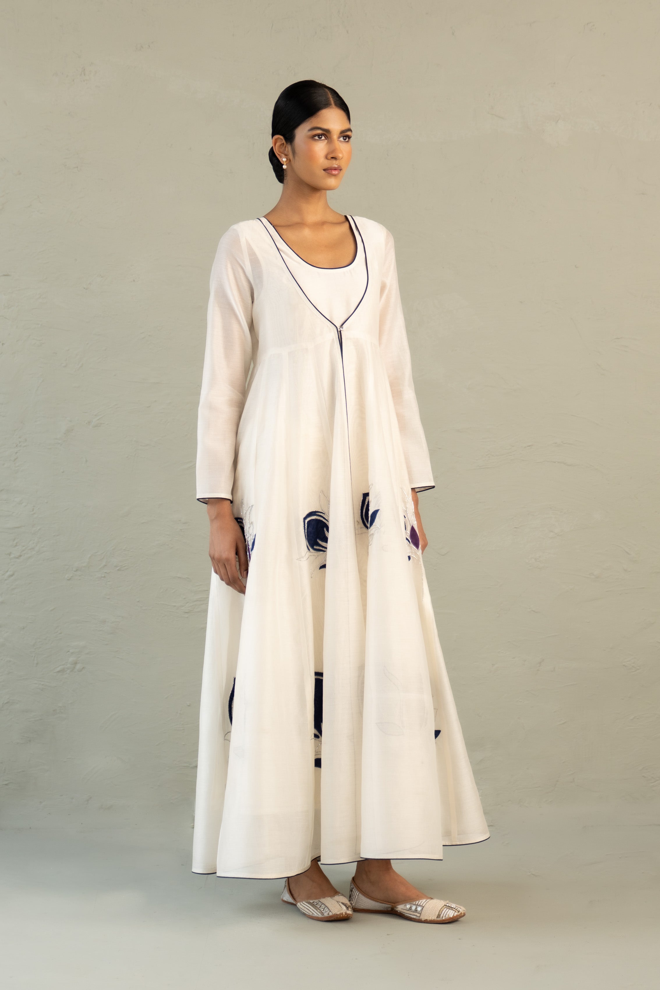 Blue Edit long dress/anarkali