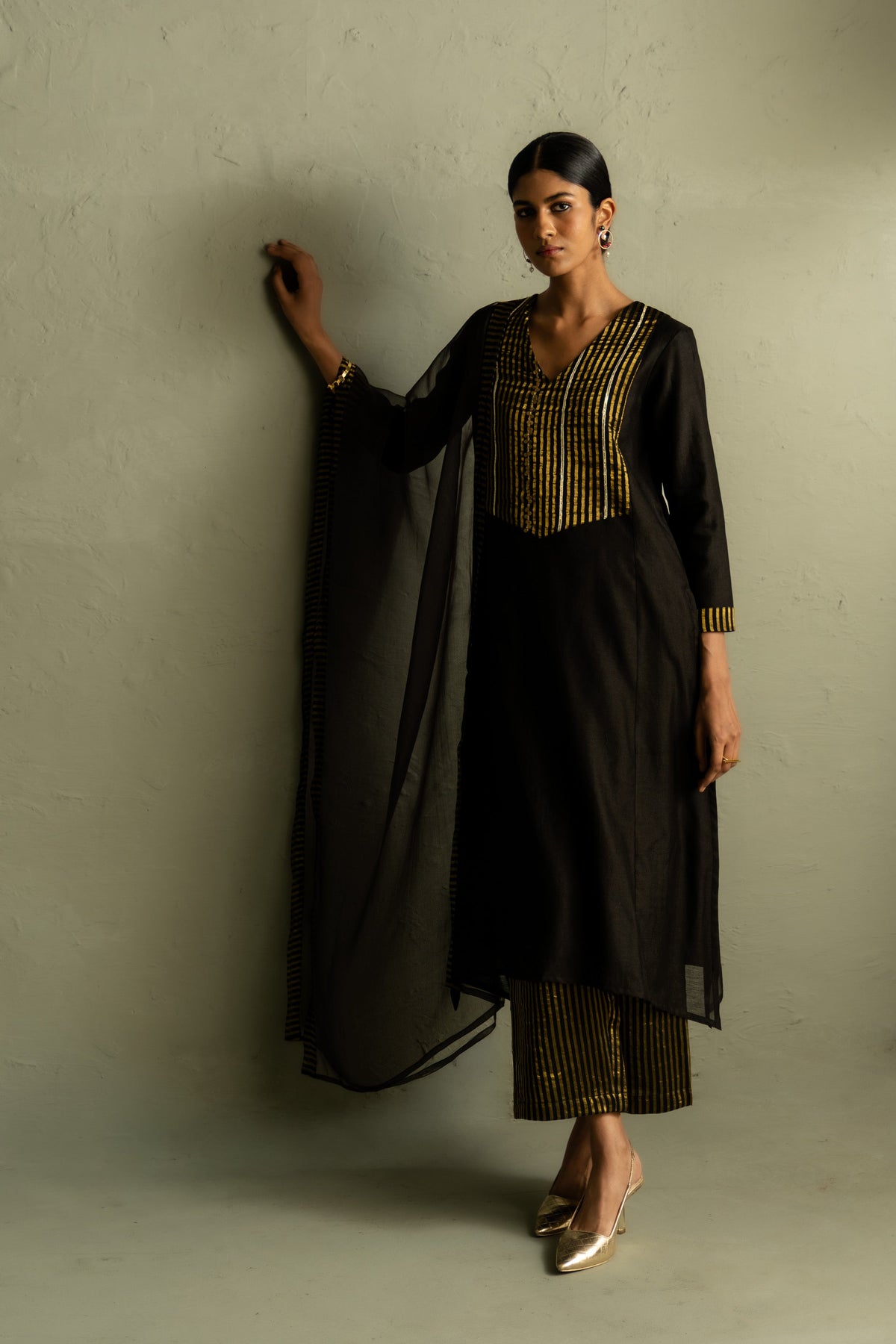 Ojas Tissue Patch Kurta Set