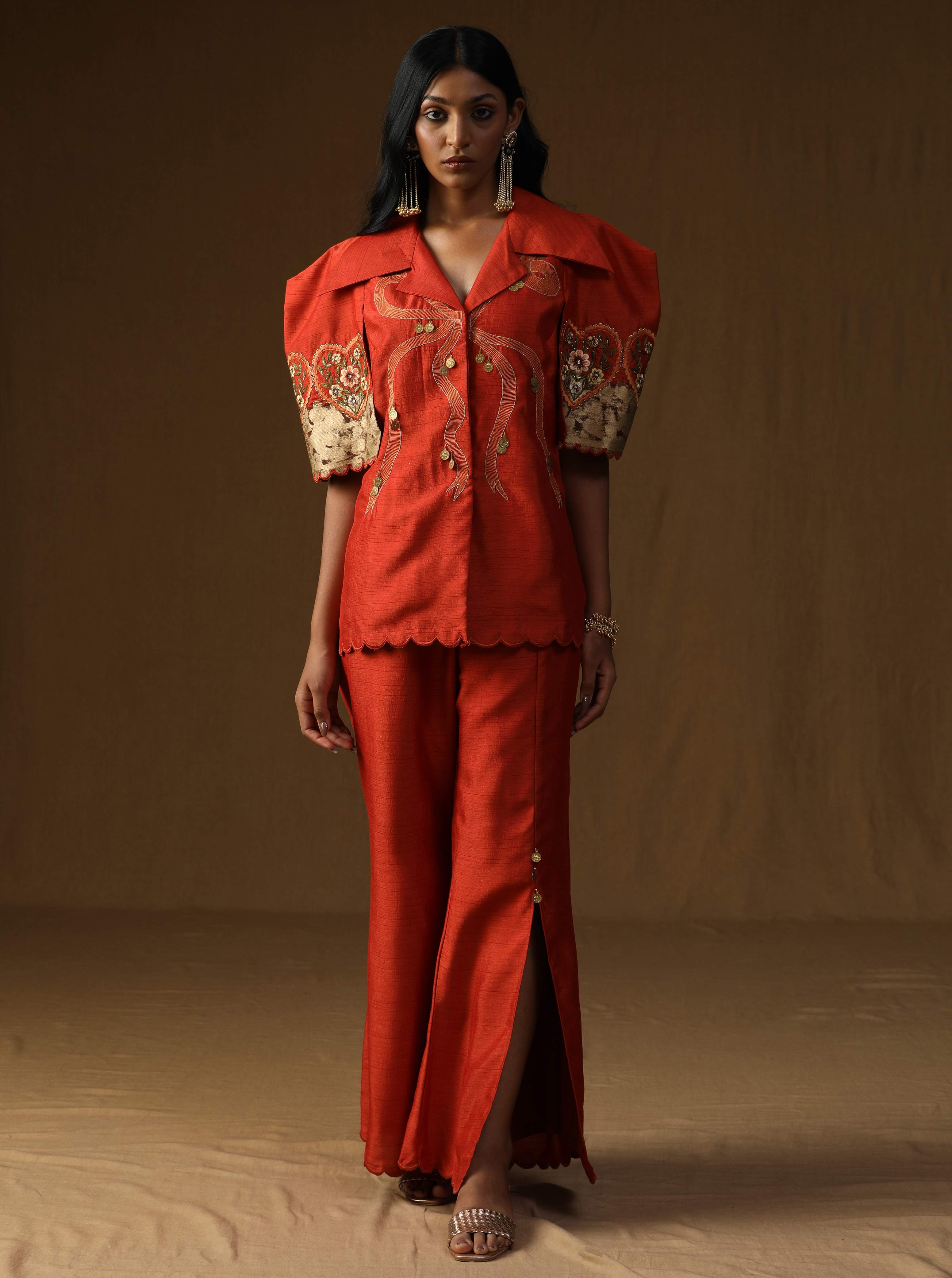 Chitra Kesar Noor � The Artisan Rooh Co-ord Set