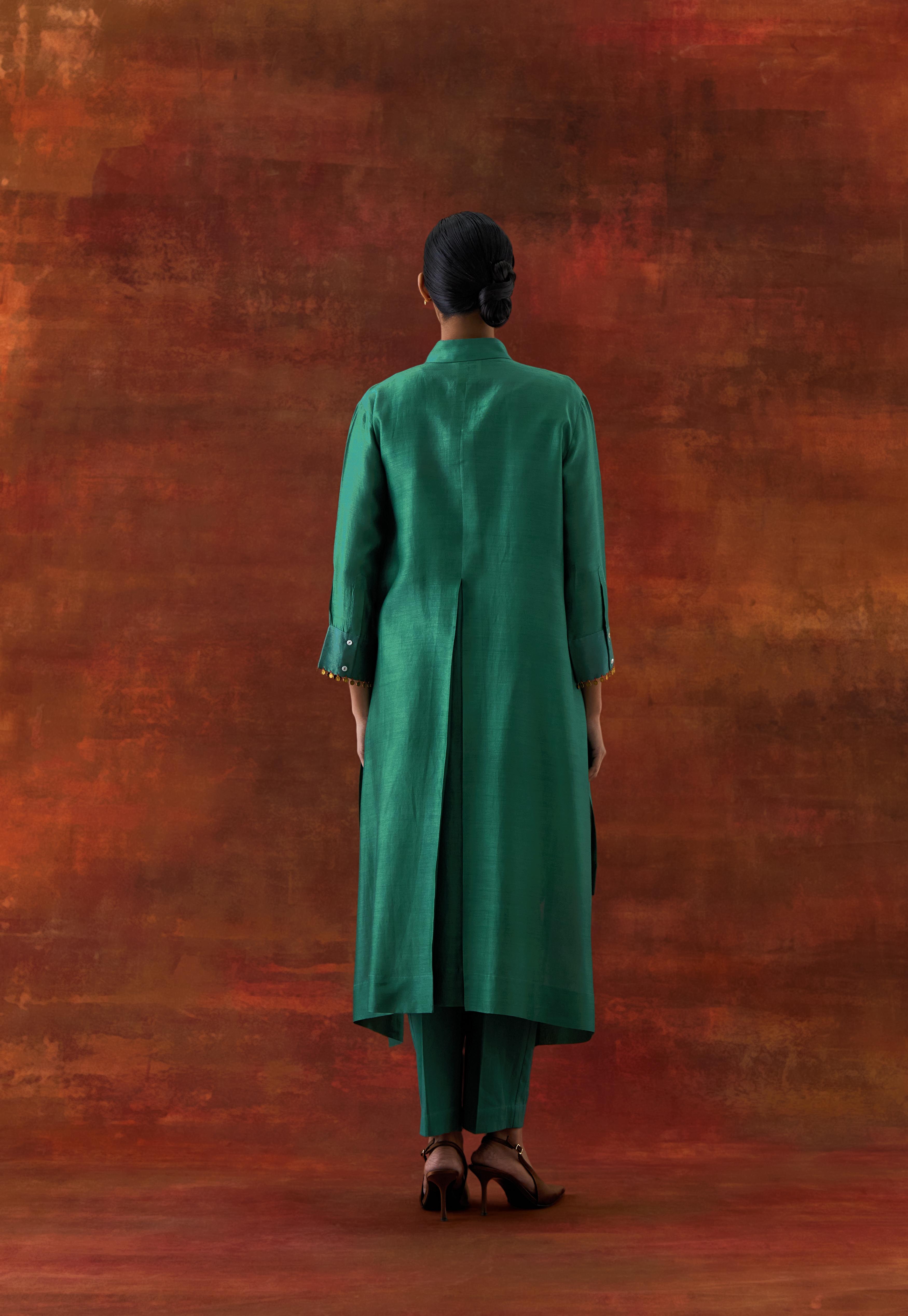 PLEATED SHIRT WITH PANTS - image 4