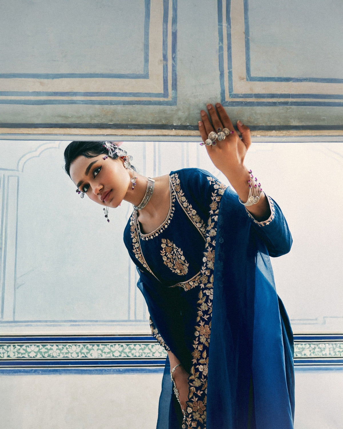 Floral mughal anarkali