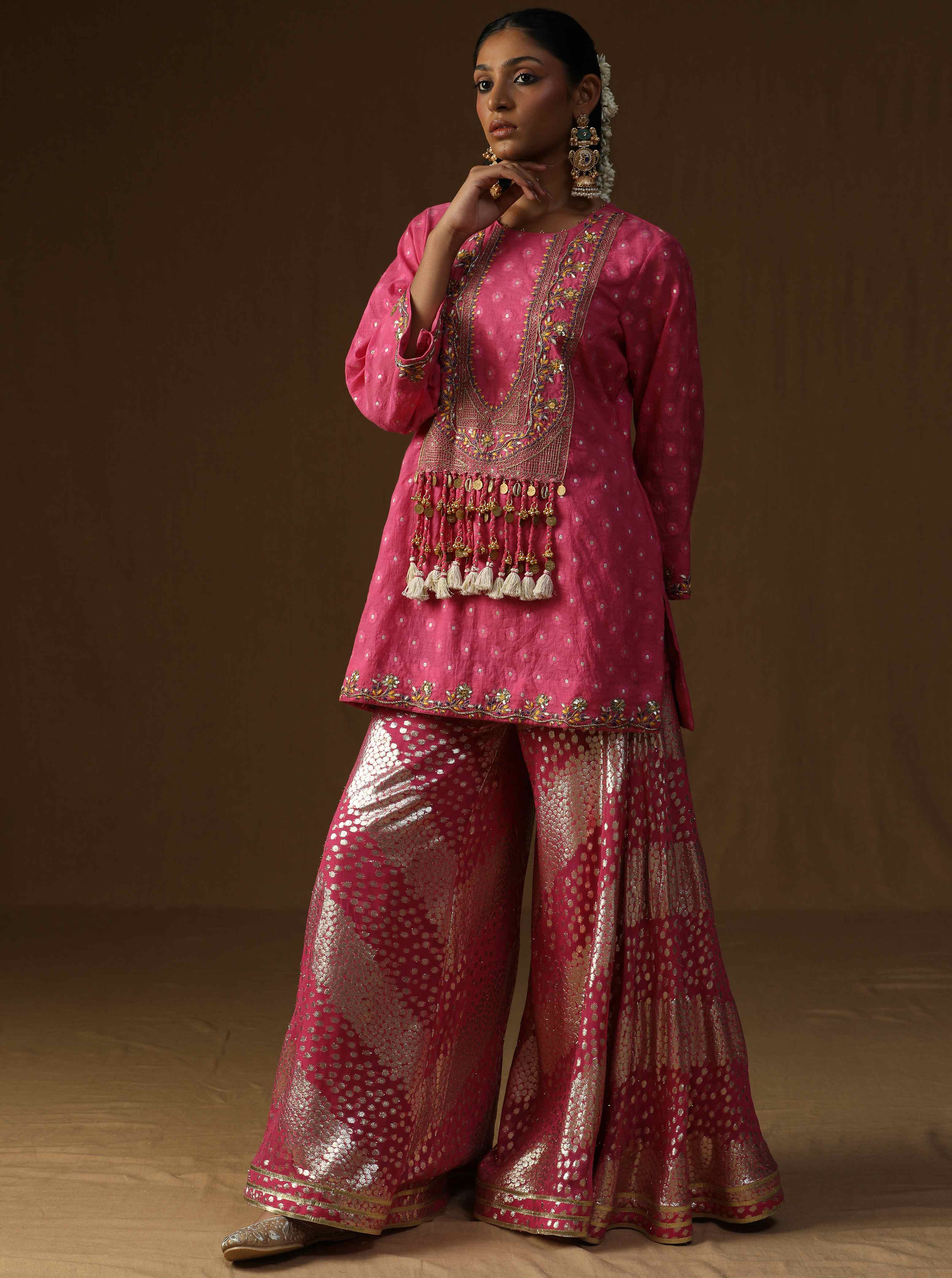Rasika � Gulabi Embroidered Sharara Set