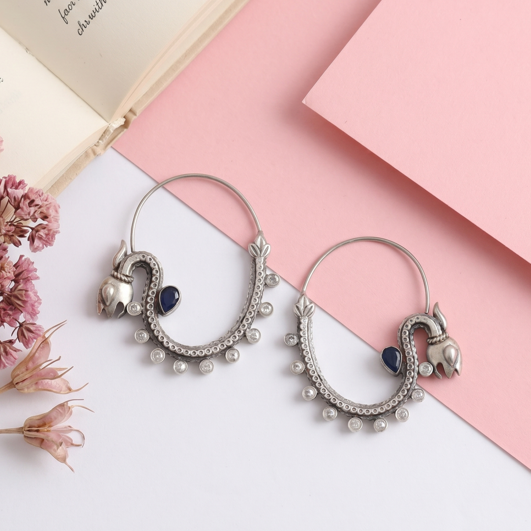 Artisan Heritage Hoop Earrings by Sangeeta Boochra