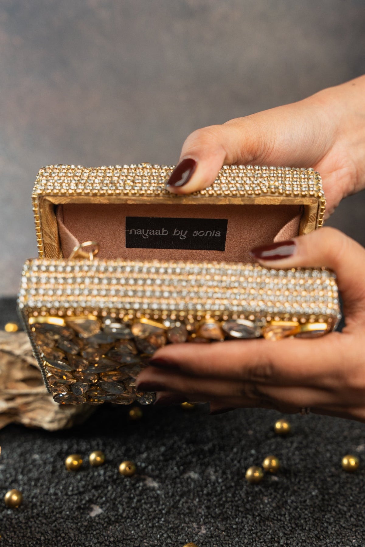 Diamond Casket Silver Gold